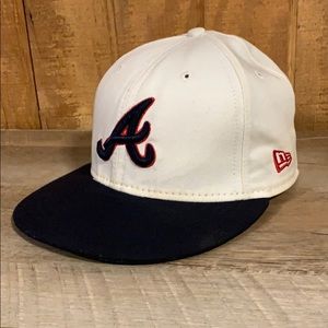MLB Atlanta Braves Fitted Flat Bill Hat